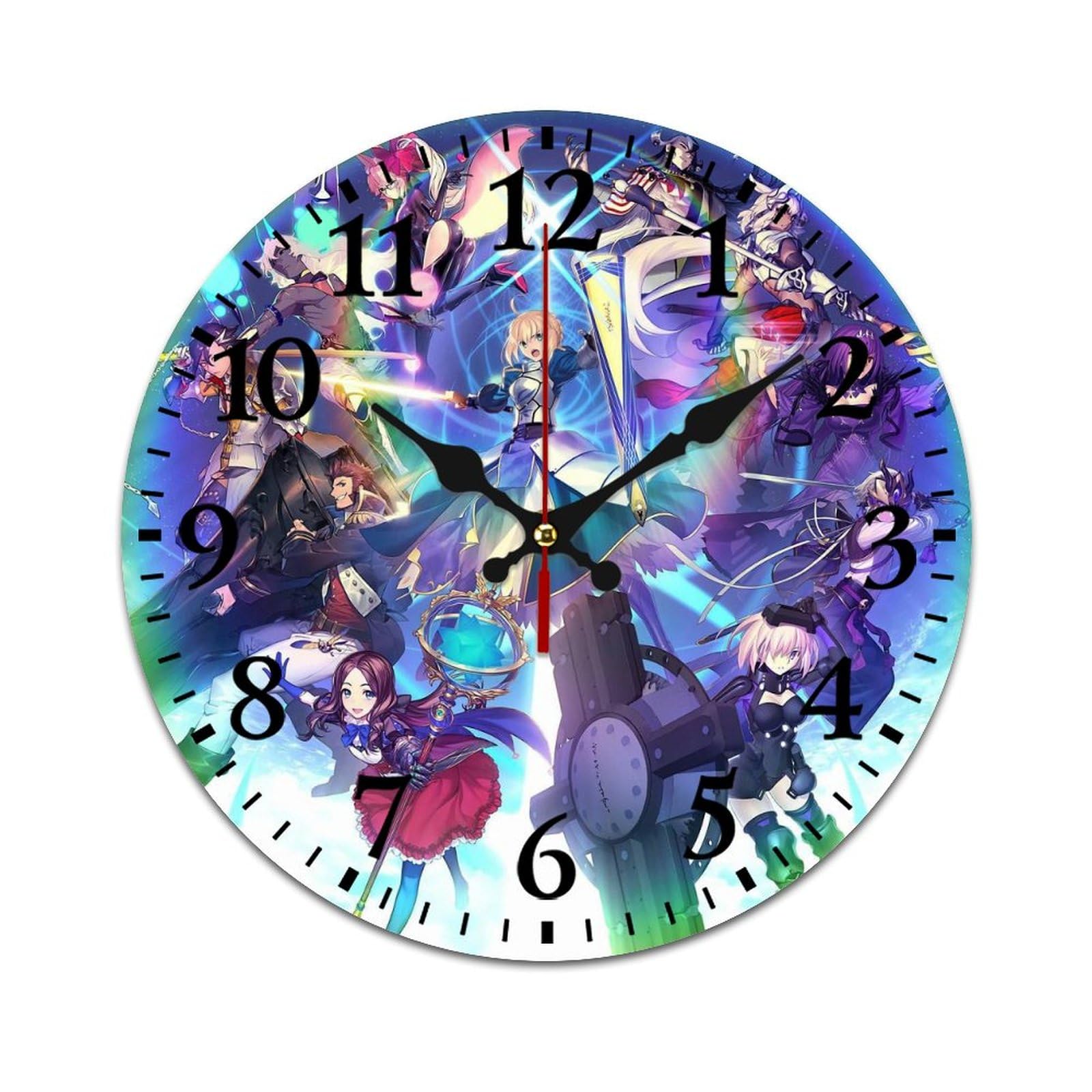 Amazon.co.jp: Fate FGO フェイト 掛け時計 静音 壁掛け 電池式 無騒音